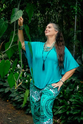 Freya Pants in Fruity Teal
