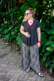 Cinnamon Pants in Geometric Rectangle