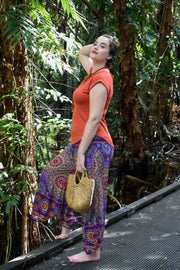 Fern Pants in Fractal Purple