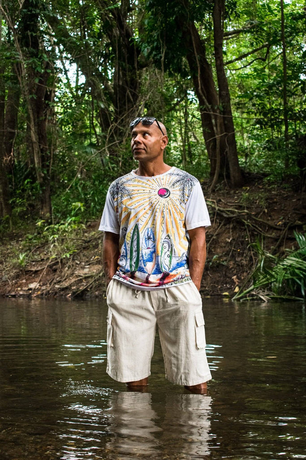 Alternate T Shirt in Surfboards White
