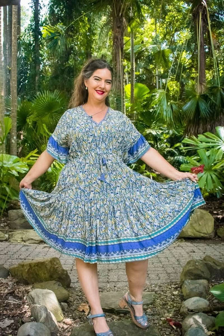 Bonnie Blue Midi Dress - zaphire_kuranda