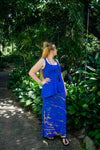 Atlas Skirt in Tie Dye Cobalt