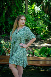 Cosmopolitan Short Dress - Green Star Diamond