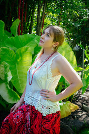 Shamrock Top - White