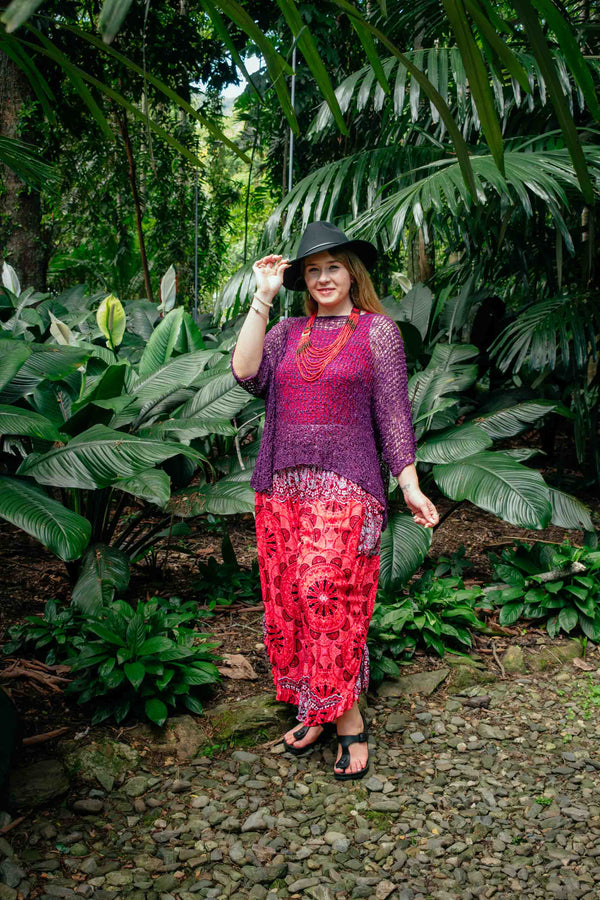 Cochella Top in Purple
