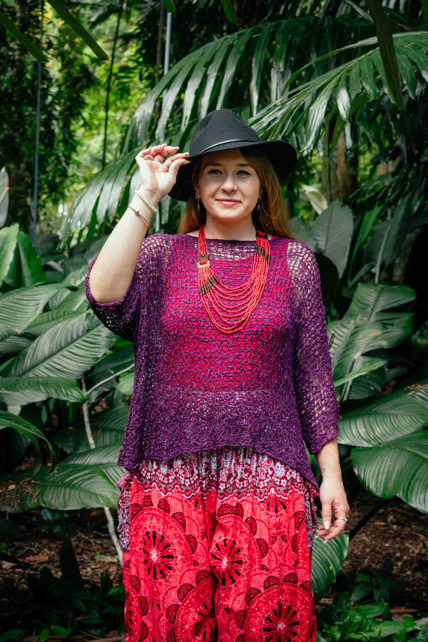 Cochella Top in Purple