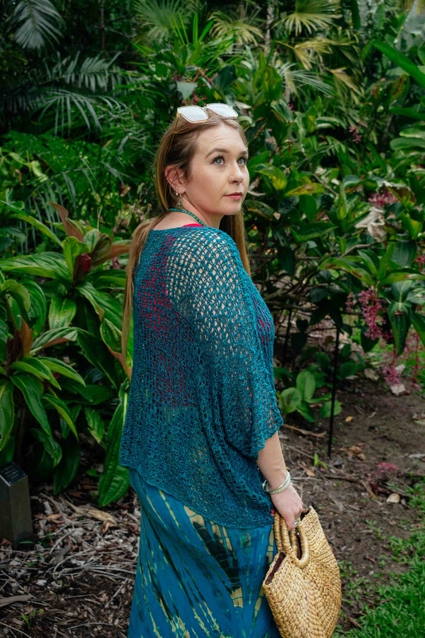 Cochella Top in Teal