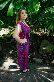 Tamarind Jumpsuit in Aztec Magenta