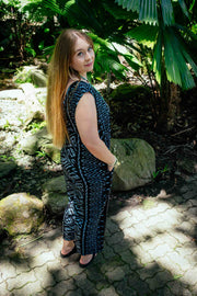 Tamarind Jumpsuit in Aztec Black