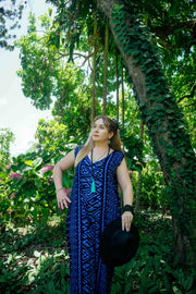 Tamarind Jumpsuit in Aztec Navy