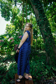 Tamarind Jumpsuit in Aztec Navy