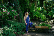 Tamarind Jumpsuit in Aztec Navy