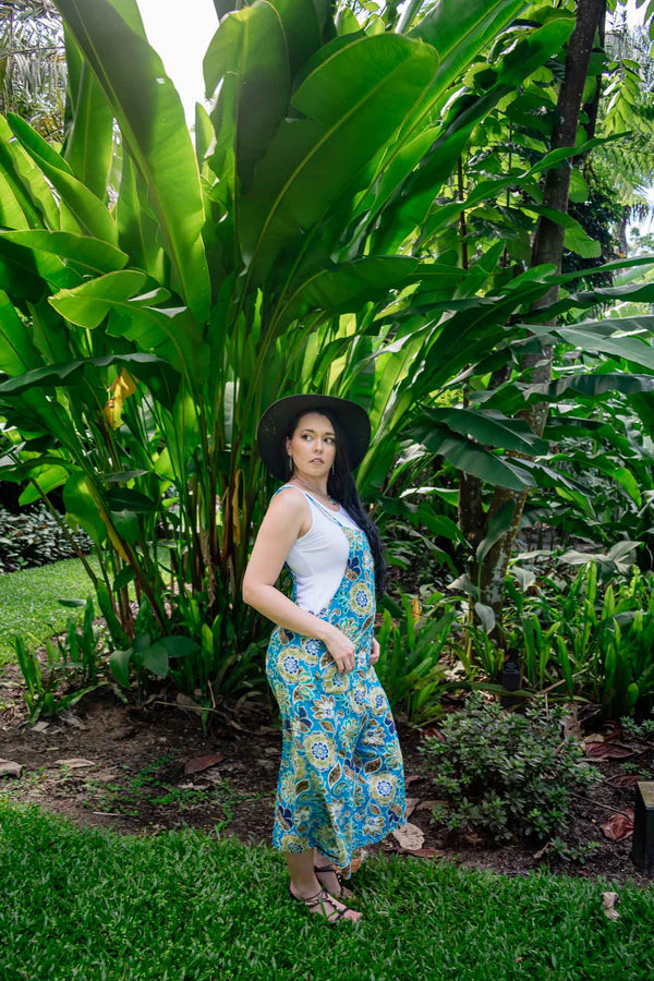 Carlita Overalls - Autumn Blue bohemian boho style from Zaphire Kuranda
