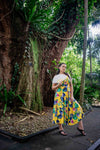 Jasmine Midi Dress - Tropical Sunshine bohemian boho style from Zaphire Kuranda