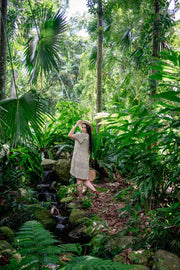 Bellini Short Dress - Grey Batik