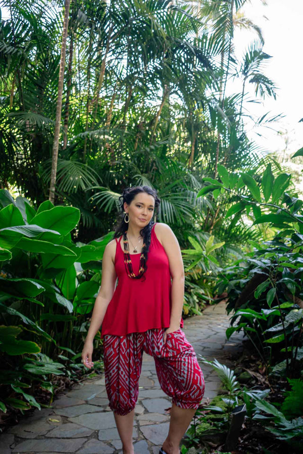 Chakra Pants - Aztec Red bohemian fashion from Zaphire Kuranda