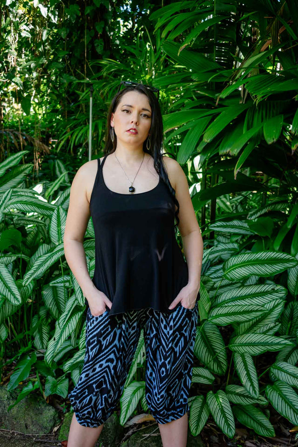 Chakra Pants - Aztec Black bohemian fashion from Zaphire Kuranda
