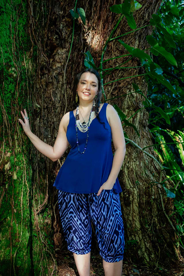 Chakra Pants - Aztec Navy bohemian boho style from Zaphire Kuranda