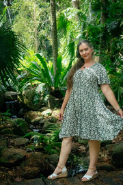 Ishtar Short Dress - Cream Treasure