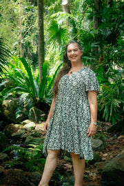 Ishtar Short Dress - Cream Treasure