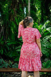 Ishtar Short Dress - Red Zen Tangle