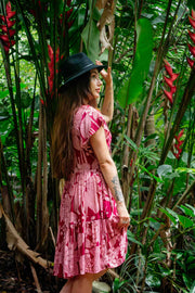 Sassy Short Dress - Cherry Orchid