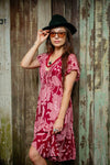 Sassy Short Dress - Cherry Orchid - zaphire_kuranda