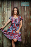 Octavia Short Dress - Orchid Saffron - zaphire_kuranda