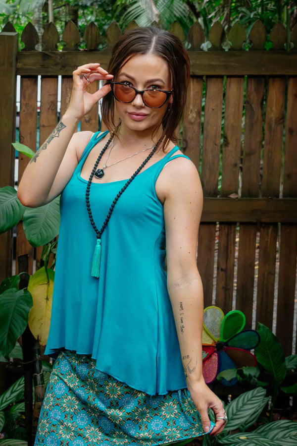 Desire Top in Sea Green