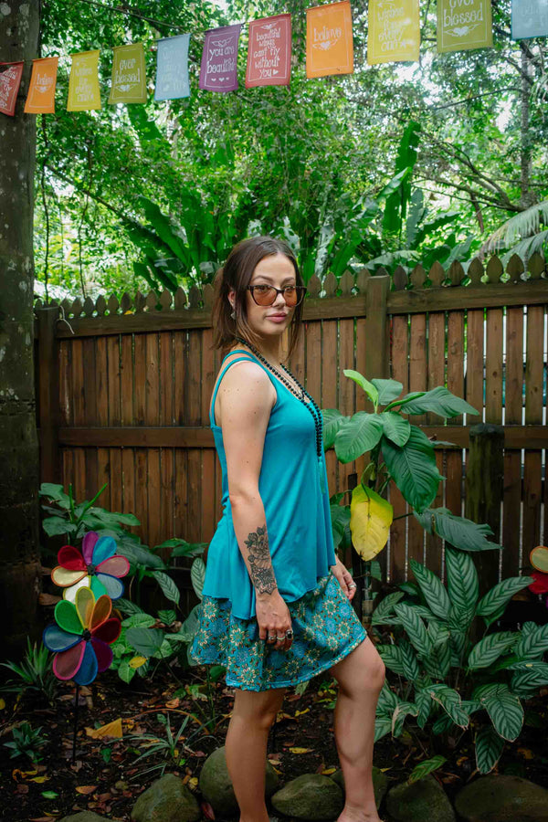 Desire Top in Sea Green