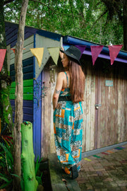 Sunday Jumpsuit - Patchwork Aqua