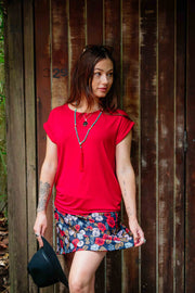 Juniper Top - Scarlette Red