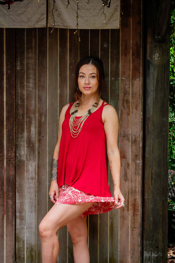 Desire Top in Blood Red