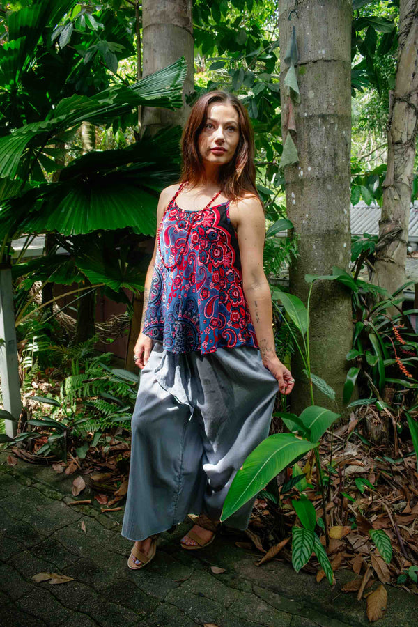 Corvinia Top in Flirt Grey