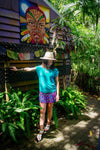 Bindy Shorts in Purple Tulip