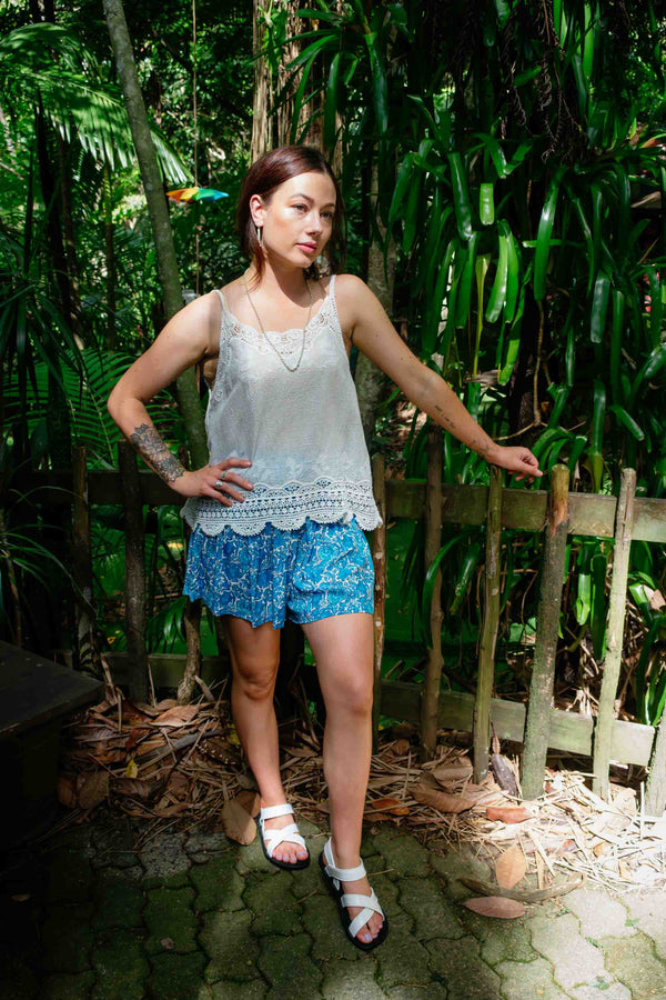Bindy Shorts in Blue Renaissance