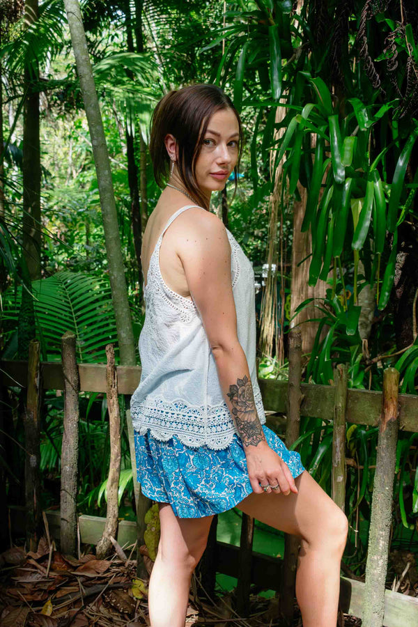 Bindy Shorts in Blue Renaissance