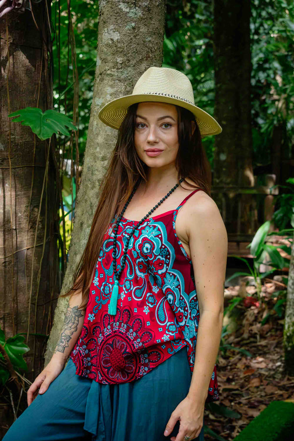 Corvinia Top in Flirt Coral