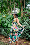 Jasmine Midi Dress – Black Hibiscus