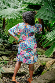Cosmopolitan Short Dress – Folk Floral
