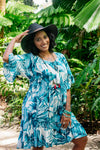 Cosmopolitan Short Dress – Balmy Blues