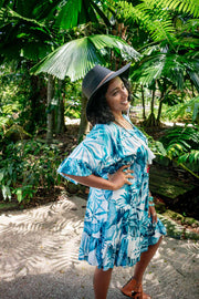 Cosmopolitan Short Dress – Balmy Blues