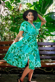 Serenity Midi Dress – Jungle Jade
