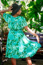 Serenity Midi Dress – Jungle Jade