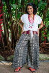 Cinnamon Pants - Rayon Aztec