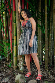Zest Short Dress – Shadow Black