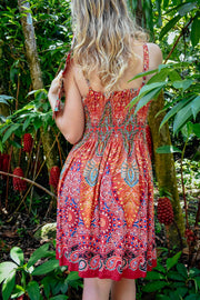 Zest Short Dress - New World Red