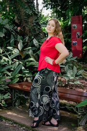 Mya V Neck Top - Red Apple