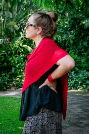 Rhee - Scarf Top Red