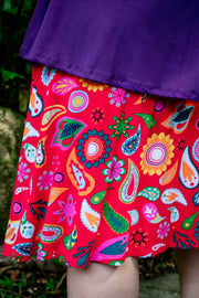 Gemima Skirt - Botanic Red